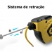 Carretel Retrátil Automático Para Ar 15m 5/16 Com Conector 1/4
