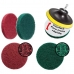 Kit 14 Escovas Limpeza Tapetes Box Sofas Estofados Banheiro