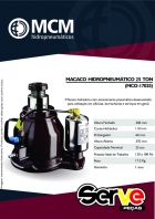 MCO-17025 Macaco hidropneumático MCO25 ton